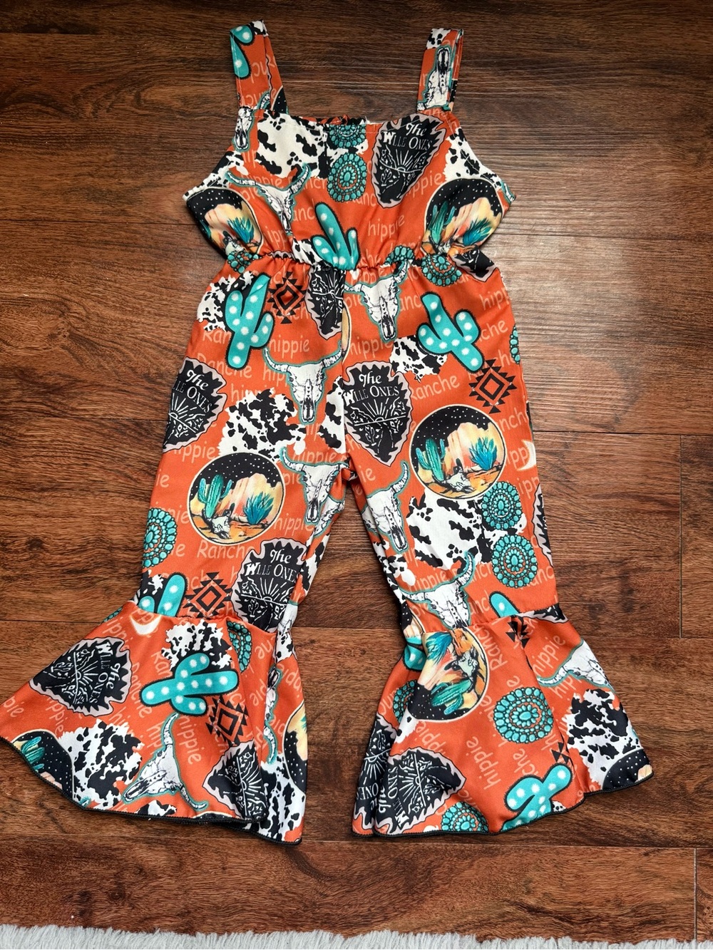 Baby western bell bottoms overall jumper 🌵🤎